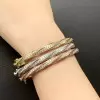 6ctw White Sapphire Paved Twist Mobius Bangle