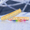 Flush Set Multicolor Sapphire Rainbow Starry Bangle