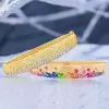 Flush Set Multicolor Sapphire Rainbow Starry Bangle