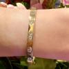 8ctw Bezel Set Multicut White Sapphire Polished Bangle