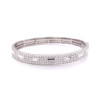 Baguette and Round Cut Paved Stackable Bangle