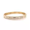Baguette and Round Cut Paved Stackable Bangle