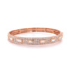 Baguette and Round Cut Paved Stackable Bangle