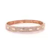 Baguette and Round Cut Paved Stackable Bangle