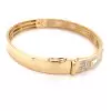 Baguette and Round Cut Paved Stackable Bangle