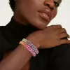 13MM Multicolor Sapphire Rainbow Cuban Link Bracelet