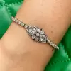 9ctw Round Cut Milgrain Vintage Tennis Bracelet