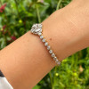 9ctw Round Cut Milgrain Vintage Tennis Bracelet