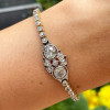 9ctw Round Cut Milgrain Vintage Tennis Bracelet