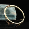2ct Round Cut Knite Edge Vintage Bangle