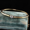 2ct Round Cut Knite Edge Vintage Bangle