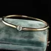 2ct Round Cut Knite Edge Vintage Bangle