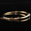 2ct Round Cut Knite Edge Vintage Bangle