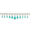 14ctw Pear Cut Paraiba Fringe Statement Bracelet