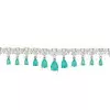 14ctw Pear Cut Paraiba Fringe Statement Bracelet