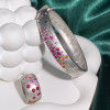 Flush Set Multicolor Sapphire Rainbow Starry Bangle