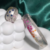 Flush Set Multicolor Sapphire Rainbow Starry Bangle