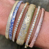 Flush Set Multicolor Sapphire Rainbow Starry Bangle
