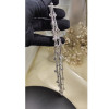 Bezel Set Dangles 5-Strand Layered Bracelet