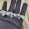 Bezel Set Dangles 5-Strand Layered Bracelet