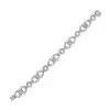 12ctw Round Cut Art-deco Vintage Link Bracelet