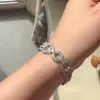 12ctw Round Cut Art-deco Vintage Link Bracelet
