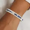 18ctw Blue and White Art-deco Vintage Statement Bracelet