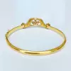 Vintage Marquise Cut Sandblasted Love Hands Bangle