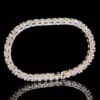 60ctw 9MM Round Cut Allover Paved Statement Bracelet