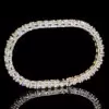 60ctw 9MM Round Cut Allover Paved Statement Bracelet