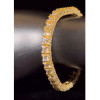 60ctw 9MM Round Cut Allover Paved Statement Bracelet