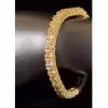 60ctw 9MM Round Cut Allover Paved Statement Bracelet