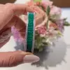 9ctw Three-row Princess Cut Ruby Vintage Bangle