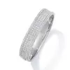 9ctw Three-row Princess Cut Ruby Vintage Bangle
