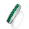 9ctw Three-row Princess Cut Ruby Vintage Bangle