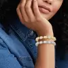 15ctw Bezel-Set Emerald Cut Tennis Bracelet