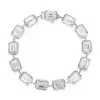 15ctw Bezel-Set Emerald Cut Tennis Bracelet