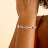 8ctw Ruby Elegant Clover Statement Bracelet