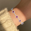 8ctw Ruby Elegant Clover Statement Bracelet
