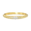 Flush Set White and Pink Sapphire Clustered Bangle