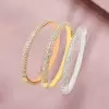 7ctw Four-Row White Sapphire Allover Paved Stackable Bangle