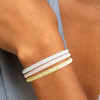 7ctw Four-Row White Sapphire Allover Paved Stackable Bangle