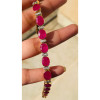 26ctw Oval Cut Ruby Vintage Statement Bracelet