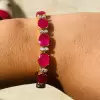 26ctw Oval Cut Ruby Vintage Statement Bracelet