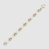 4.9ctw White Sapphire Paved Link Chain Statement Bracelet