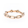 4.9ctw White Sapphire Paved Link Chain Statement Bracelet