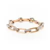 4.9ctw White Sapphire Paved Link Chain Statement Bracelet