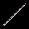 4.9ctw White Sapphire Paved Link Chain Statement Bracelet
