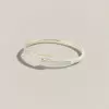 5.5ctw Multi-cut Emerald and White Sapphire Bypass Bangle