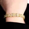 50ctw Princess Cut Gradient Size Yellow Sapphire Bracelet